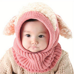 Children's 2 In 1 Hat And Scarf, Warm Keeping For Autumn And Winter