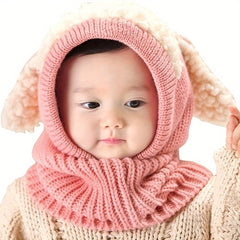 Children's 2 In 1 Hat And Scarf, Warm Keeping For Autumn And Winter