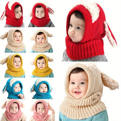 Children's 2 In 1 Hat And Scarf, Warm Keeping For Autumn And Winter