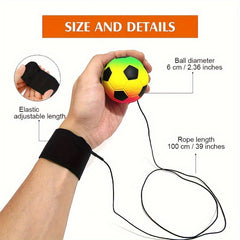 8pcs Wrist Ball Sports Rubber Bouncy Wristband