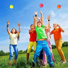 8pcs Wrist Ball Sports Rubber Bouncy Wristband