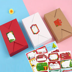 108pcs Xmas Stickers Labels Self Adhesive Christmas Gift Tag
