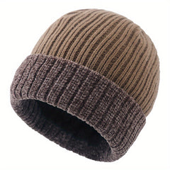 Winter Velvet Warm Knitted Beanie Hat for Ski Cycling