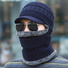 Vintage Winter Men's Warm Ear Protection Windproof Face Cover Hat