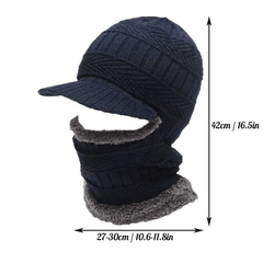 Vintage Winter Men's Warm Ear Protection Windproof Face Cover Hat