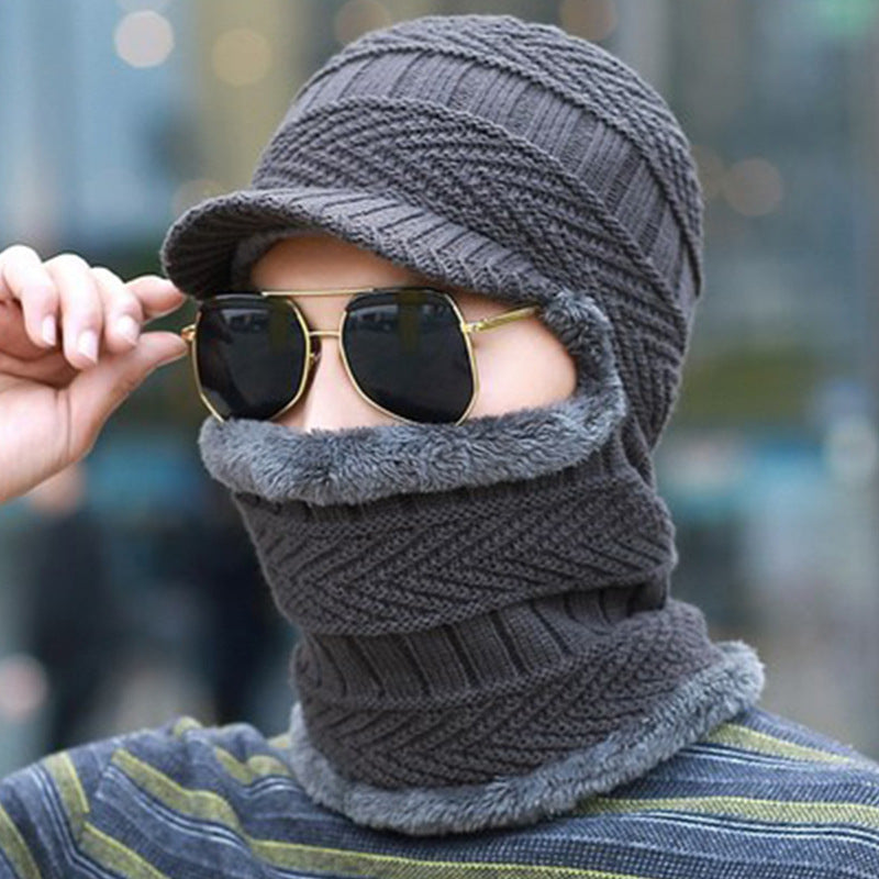 Vintage Winter Men's Warm Ear Protection Windproof Face Cover Hat