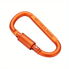 D Type Carabiner Aluminum Hanging Buckle Spring Mini Functional Spring Buckle