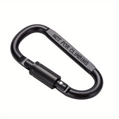 D Type Carabiner Aluminum Hanging Buckle Spring Mini Functional Spring Buckle