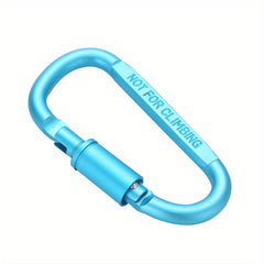 D Type Carabiner Aluminum Hanging Buckle Spring Mini Functional Spring Buckle