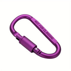 D Type Carabiner Aluminum Hanging Buckle Spring Mini Functional Spring Buckle