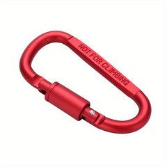 D Type Carabiner Aluminum Hanging Buckle Spring Mini Functional Spring Buckle