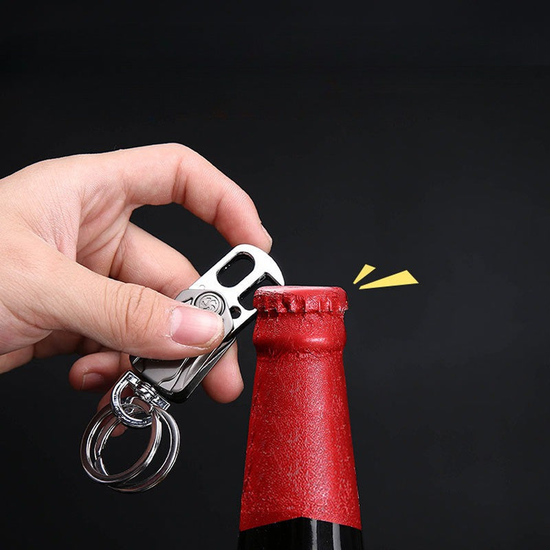 Metal Multifunctional Keychain for Outdoor Adventures