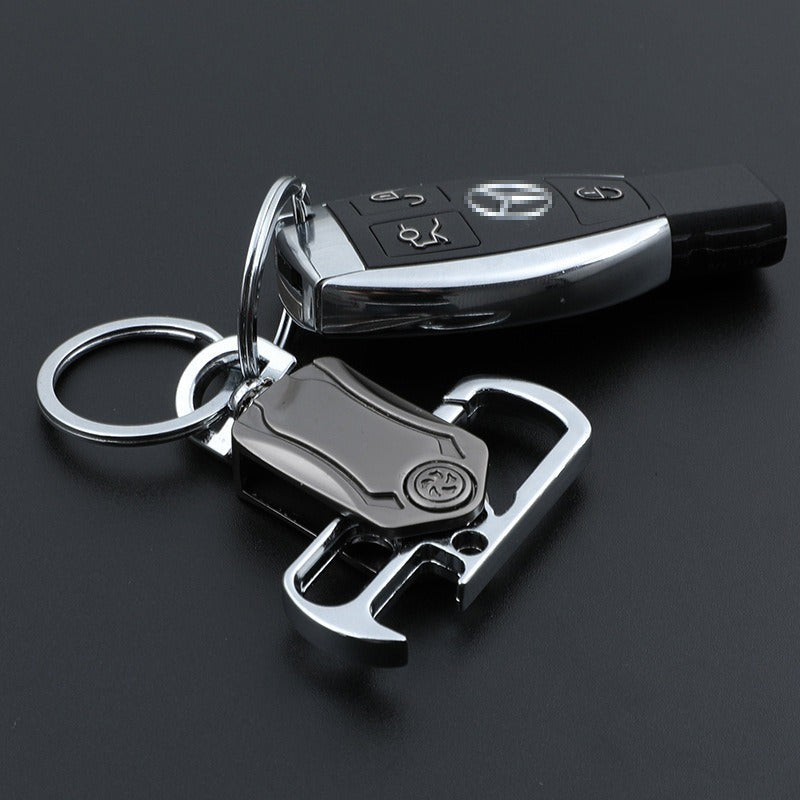 Metal Multifunctional Keychain for Outdoor Adventures