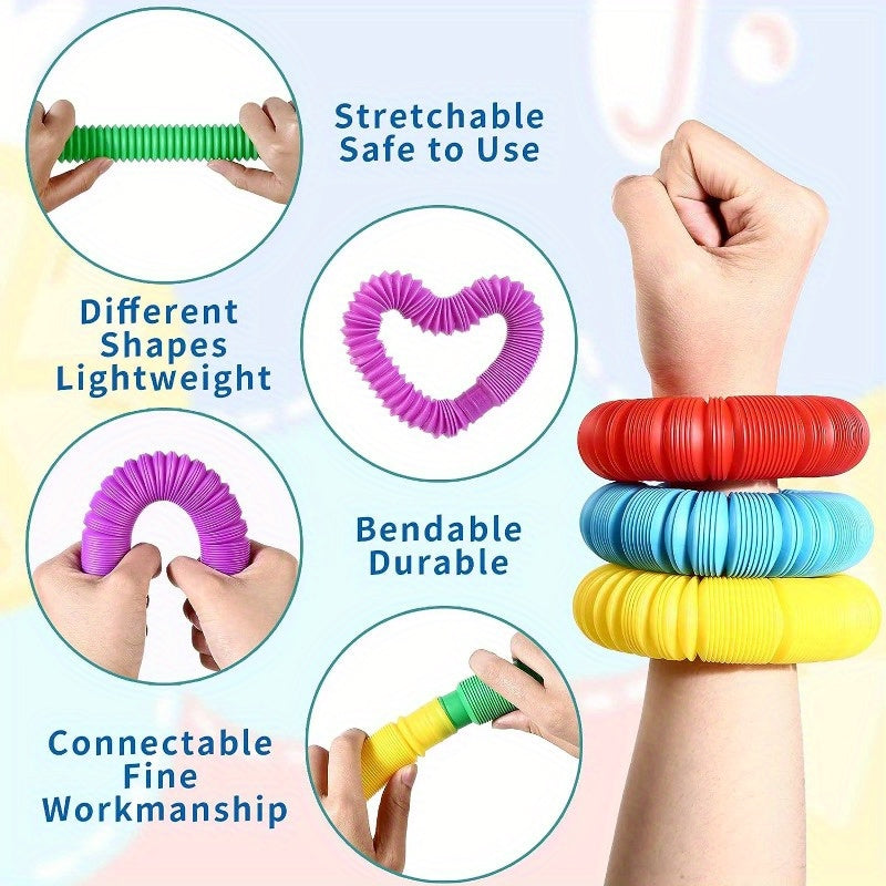 Macaron Decompression Telescopic Tube DIY Grip And Vent Fun Toy