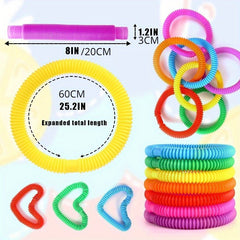 Macaron Decompression Telescopic Tube DIY Grip And Vent Fun Toy