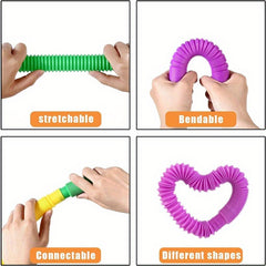 Macaron Decompression Telescopic Tube DIY Grip And Vent Fun Toy