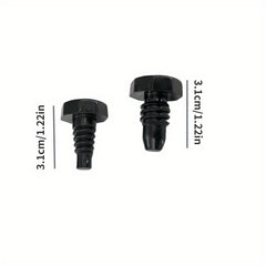 3pc Billiard Cue Tail Nozzle Tower Screw Cylindrical Screw Plug
