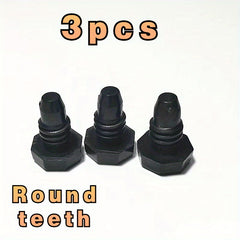 3pc Billiard Cue Tail Nozzle Tower Screw Cylindrical Screw Plug