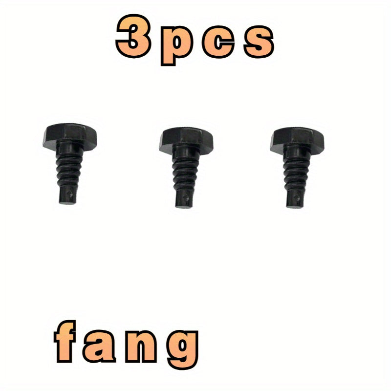 3pc Billiard Cue Tail Nozzle Tower Screw Cylindrical Screw Plug