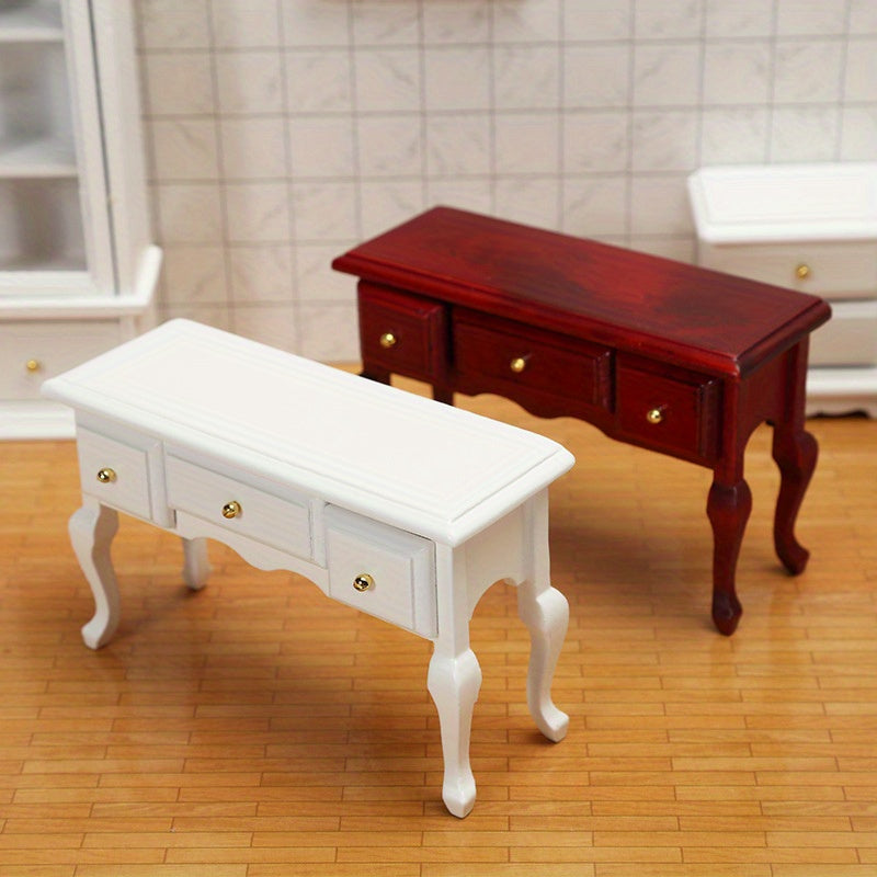 1:12 Dollhouse Mini Furniture Wooden Drawer Cabinet