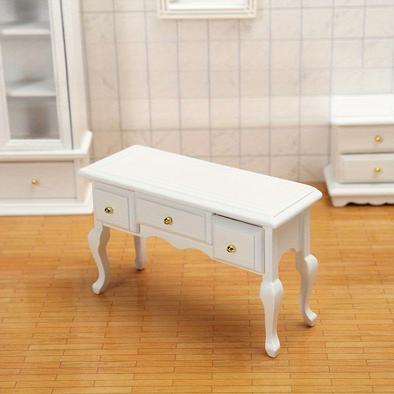 1:12 Dollhouse Mini Furniture Wooden Drawer Cabinet