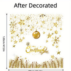 Christmas Snowflakes Window Stickers PVC Cling Decoration