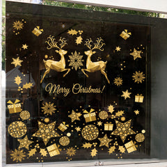 Christmas Snowflakes Window Stickers PVC Cling Decoration
