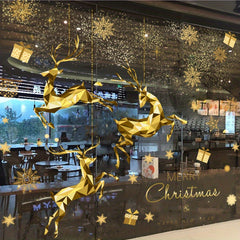 Christmas Snowflakes Window Stickers PVC Cling Decoration