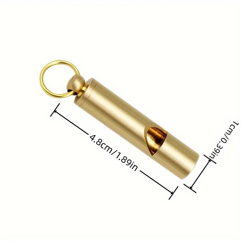 1pc Survival Whistle With Key Chain - Outdoor Emergency Tool