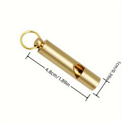 1pc Survival Whistle With Key Chain - Outdoor Emergency Tool