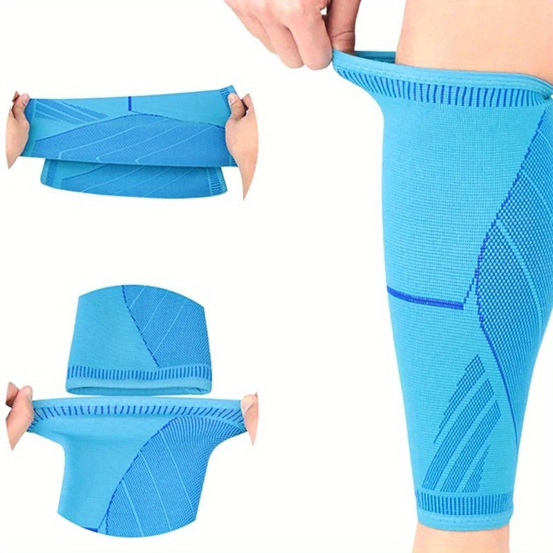 Running Athletics Compression Leg Calf Knee Pads Protection Safety