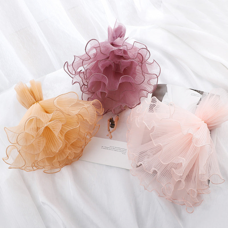 1pc Pearl Spray Yarn Fold Spray Yarn Floral Art Bag Flower Packaging Net Yarn