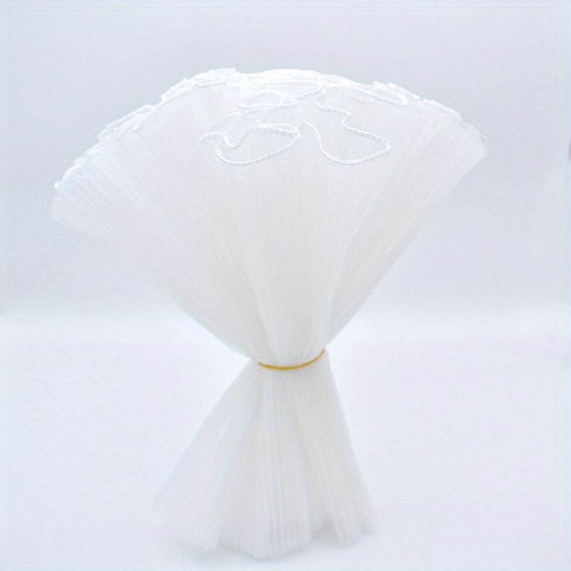 1pc Pearl Spray Yarn Fold Spray Yarn Floral Art Bag Flower Packaging Net Yarn