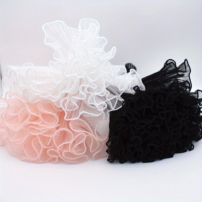 1pc Pearl Spray Yarn Fold Spray Yarn Floral Art Bag Flower Packaging Net Yarn