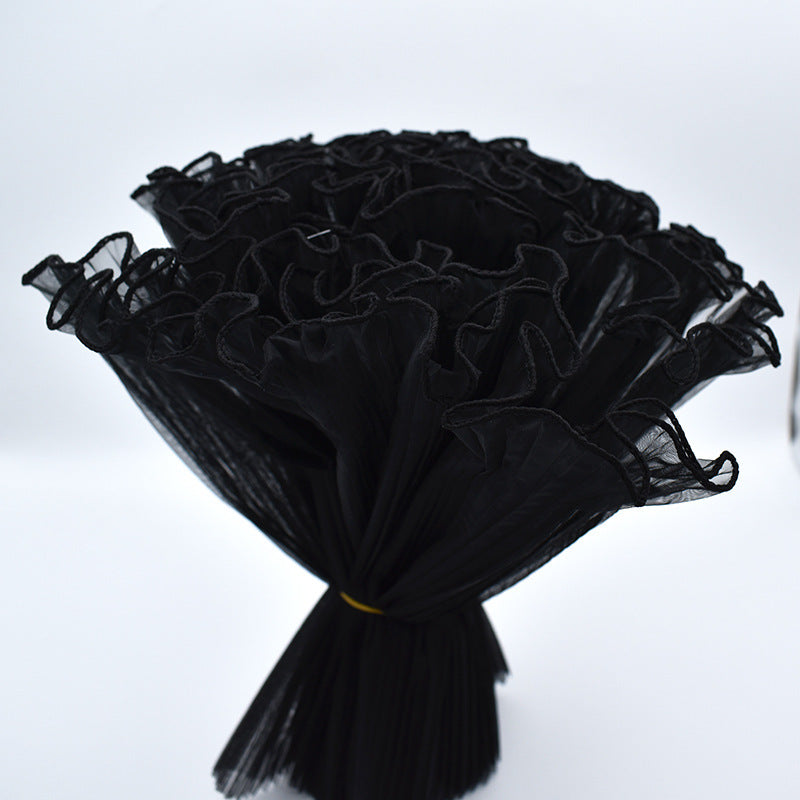 1pc Pearl Spray Yarn Fold Spray Yarn Floral Art Bag Flower Packaging Net Yarn