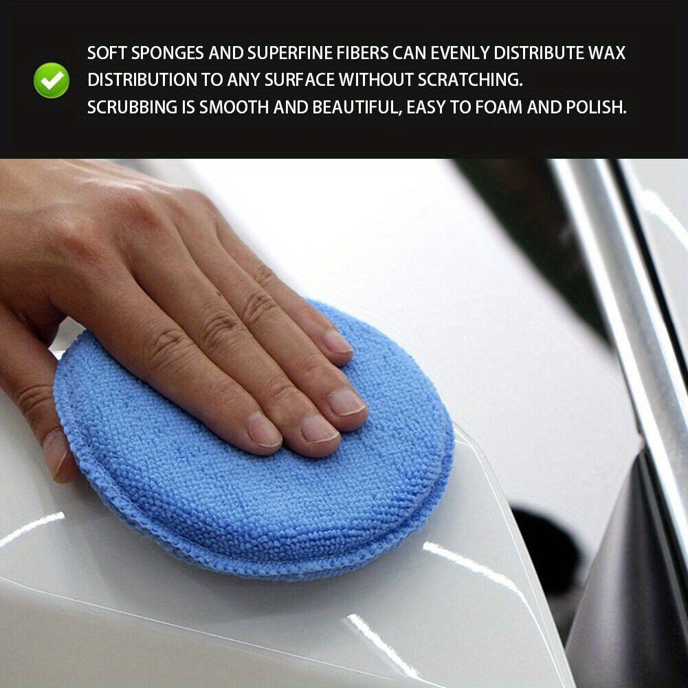 10pcs Microfiber Wax Towel Soft Cars Applicator Pads Finger Pocket