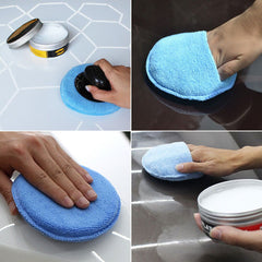 10pcs Microfiber Wax Towel Soft Cars Applicator Pads Finger Pocket