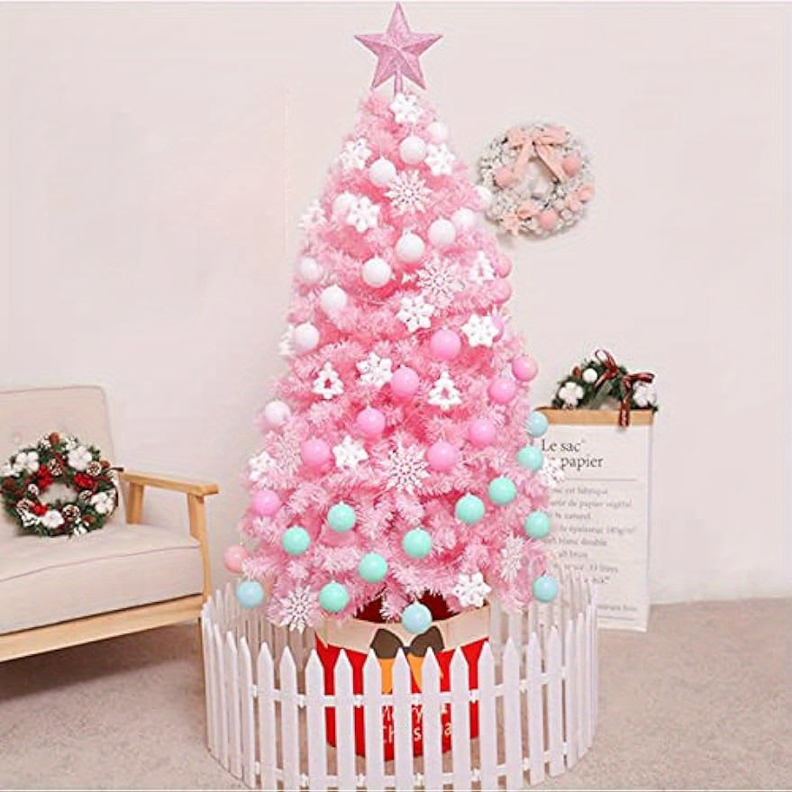 Artificial Christmas Tree 818 Branch Tips Foldable Stand Christmas Decor