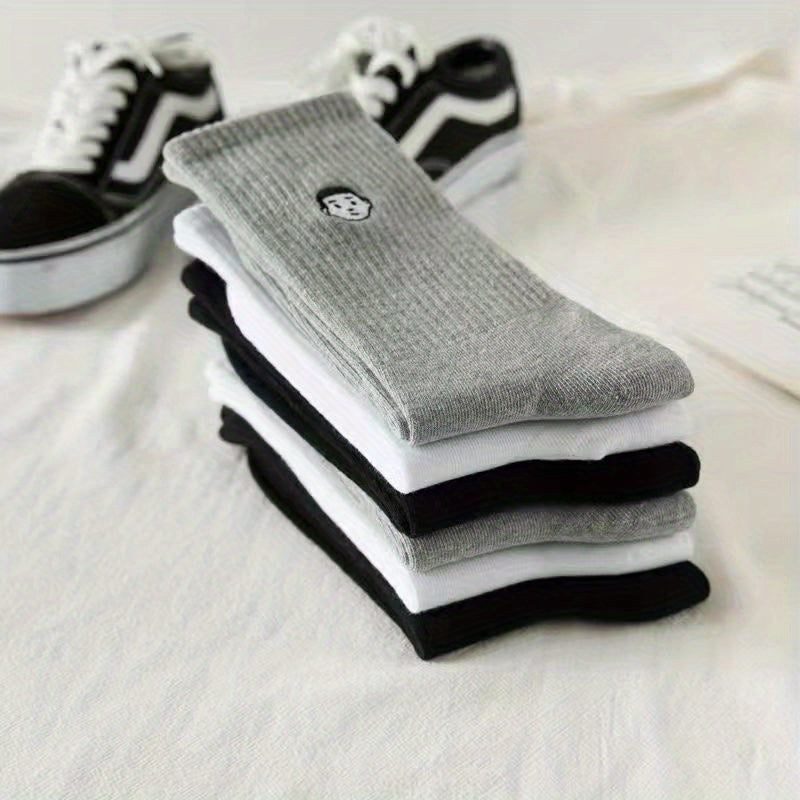 3pairs Men's Crew Socks Fitness Running Socks