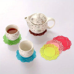 Silicone Flower Coasters Non slip Anti scald Cup Pads