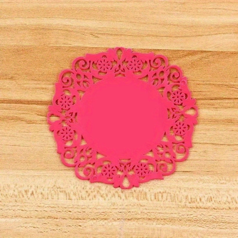 Silicone Flower Coasters Non slip Anti scald Cup Pads
