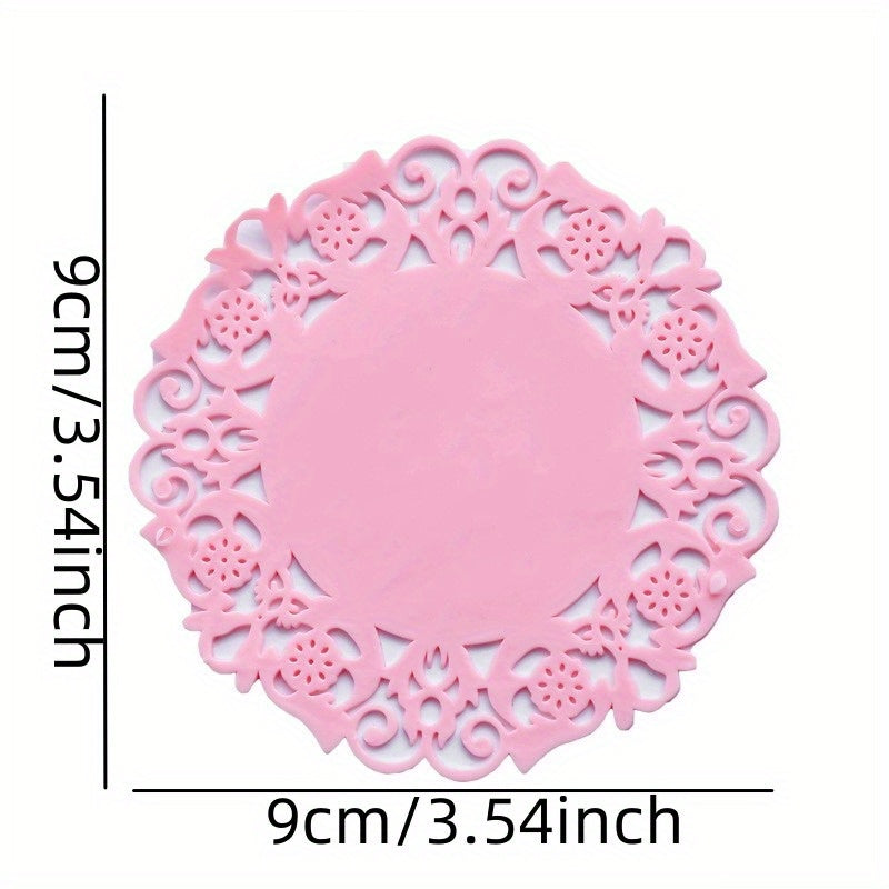 Silicone Flower Coasters Non slip Anti scald Cup Pads