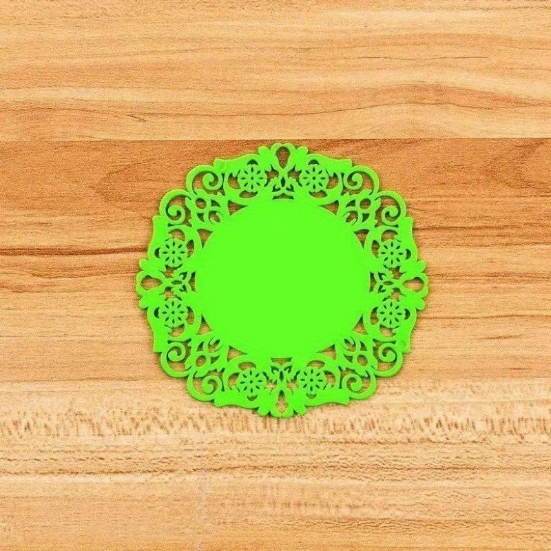 Silicone Flower Coasters Non slip Anti scald Cup Pads