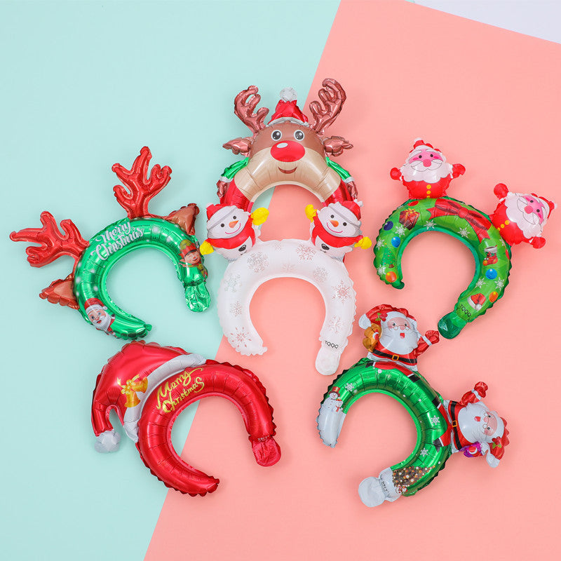 Christmas Headband Wrist Stick Balloons Decor Party Favor Festivals Suppl