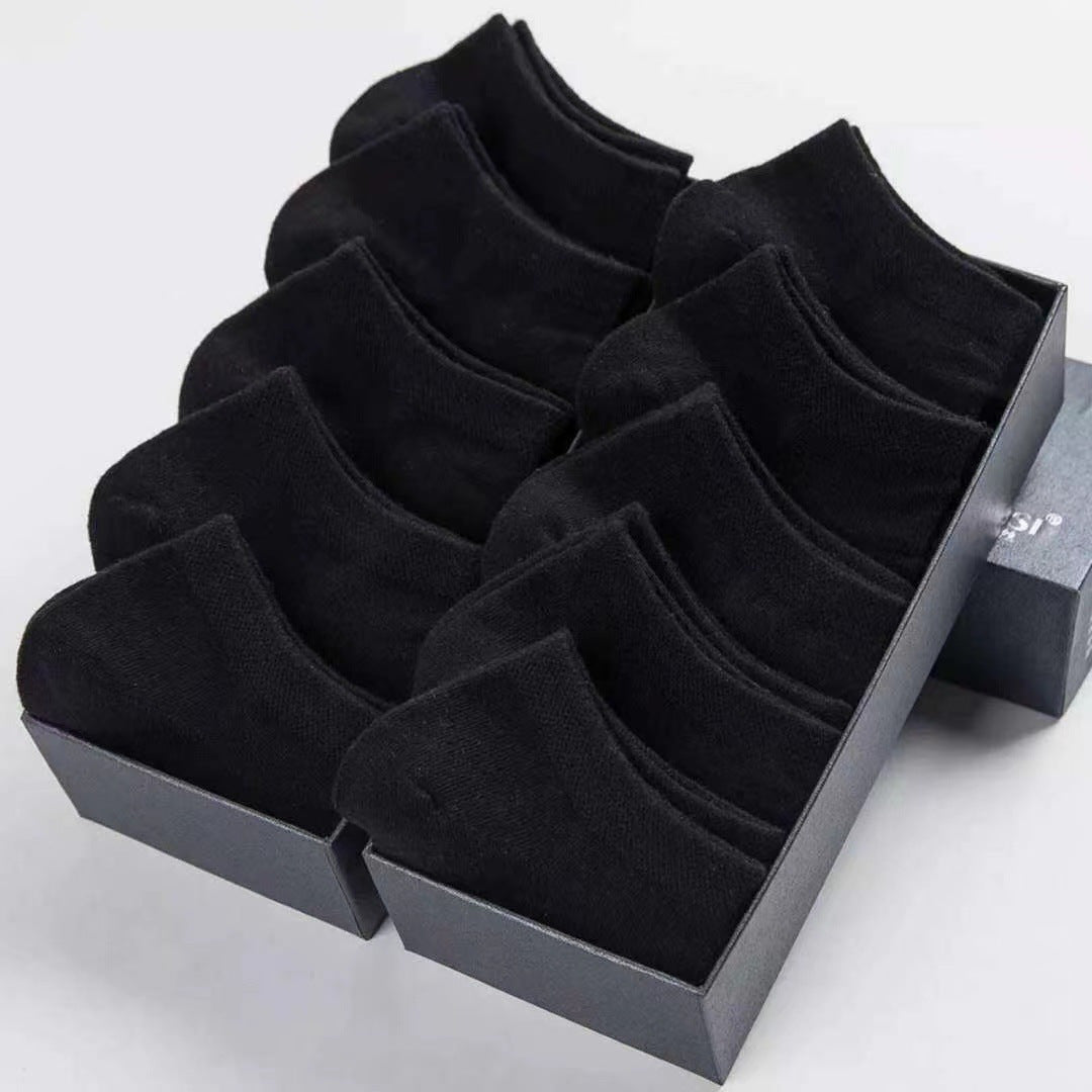 5 Pairs Ankle Socks Solid Cotton Sports Socks Low Cut