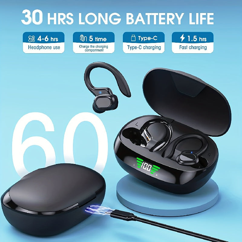 Wireless Waterproof In-ear Headset Touch Control Noise Cancelling HIFI Stereo