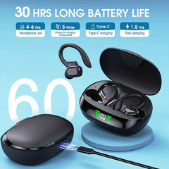 Wireless Waterproof In-ear Headset Touch Control Noise Cancelling HIFI Stereo