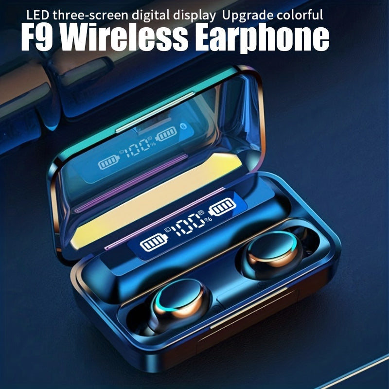 Wireless Hi Fi Stereo Earphones Sports Earbuds for iPhone & Android
