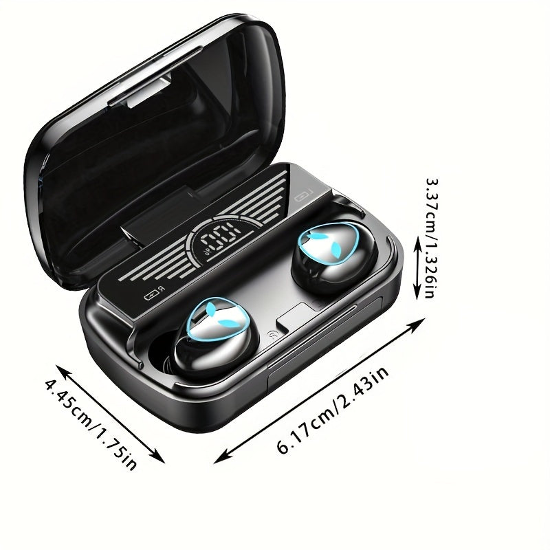 Wireless Headphone with Digital Power Display Charging Case - Waterproof