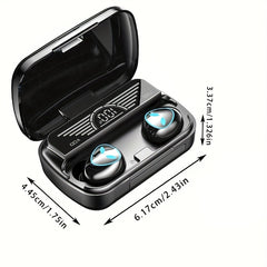 Wireless Headphone with Digital Power Display Charging Case - Waterproof